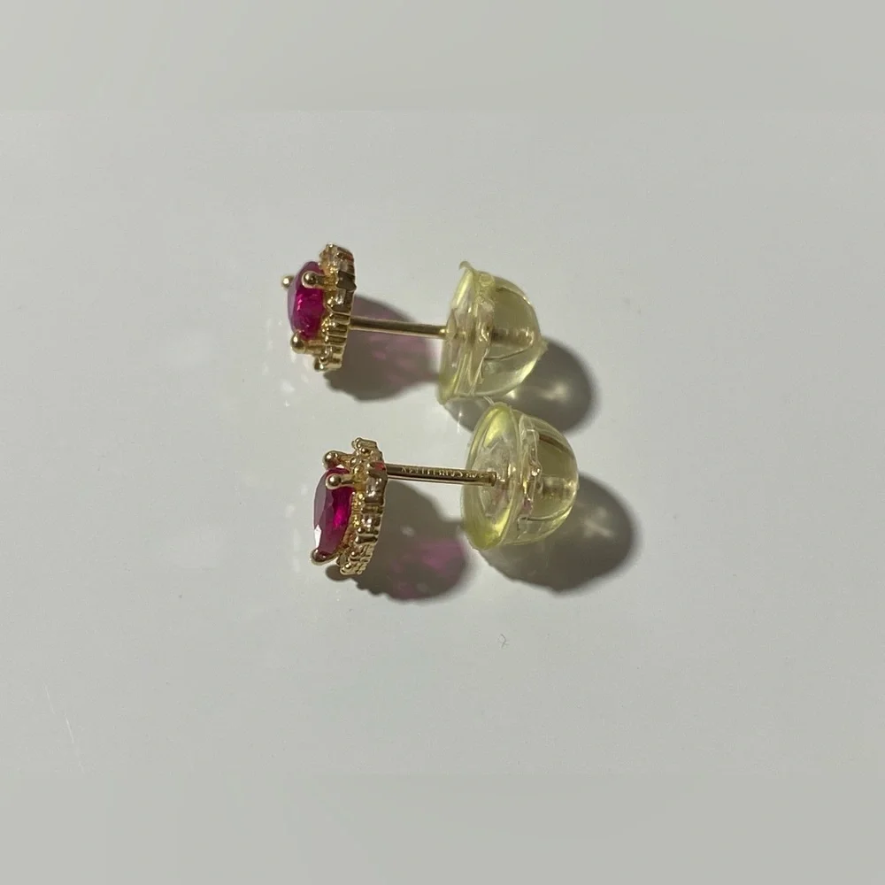 💕14K Yellow gold & CZ children’s studs with screw backs • KAY Jewelers